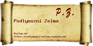 Podlyeszni Zelma névjegykártya
